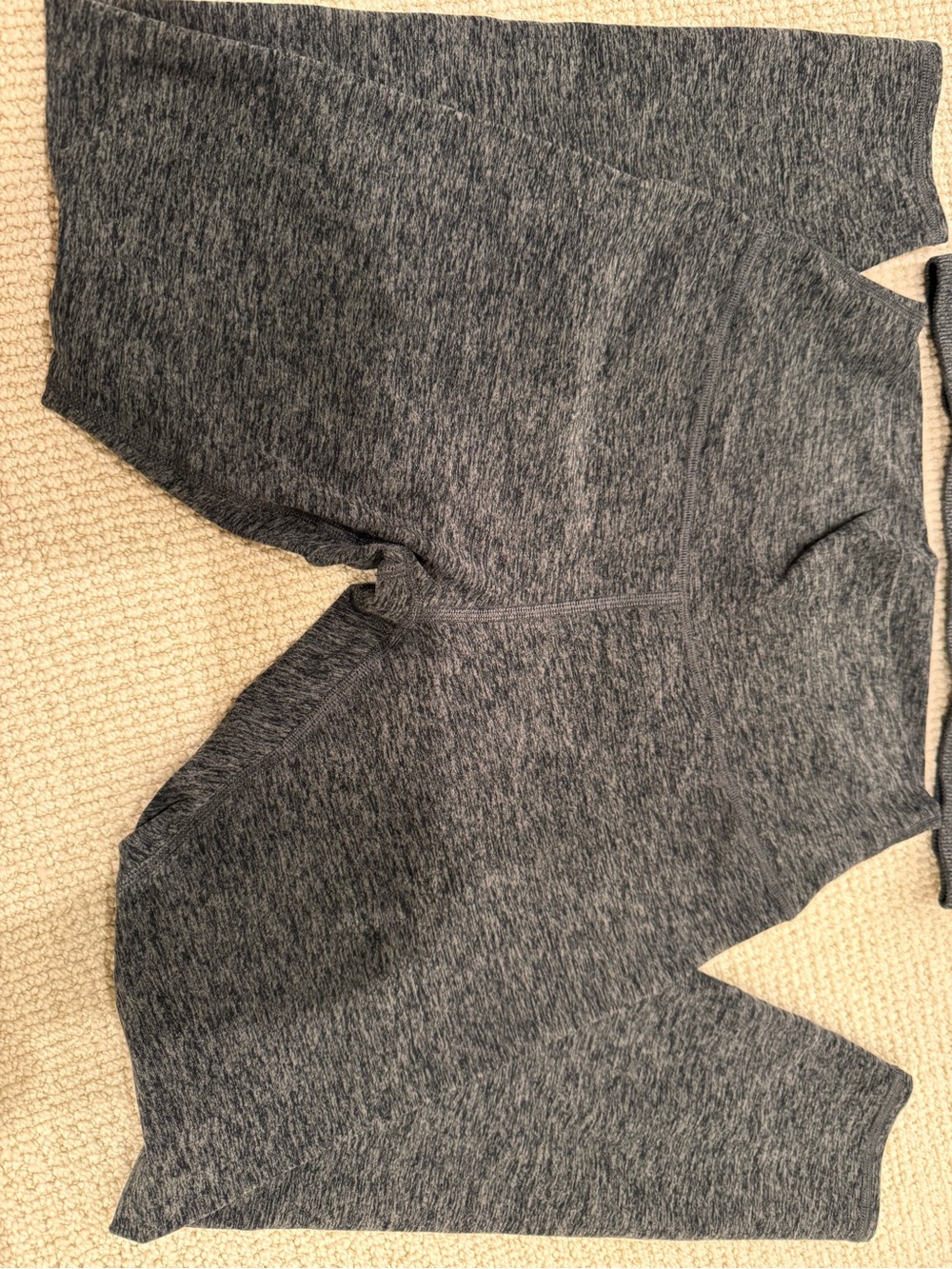 ALO Yoga Charcoal Gray Leggings & Strappy Sports Bra Set